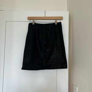 Paolo Black A-Line Knee-Length Skirt